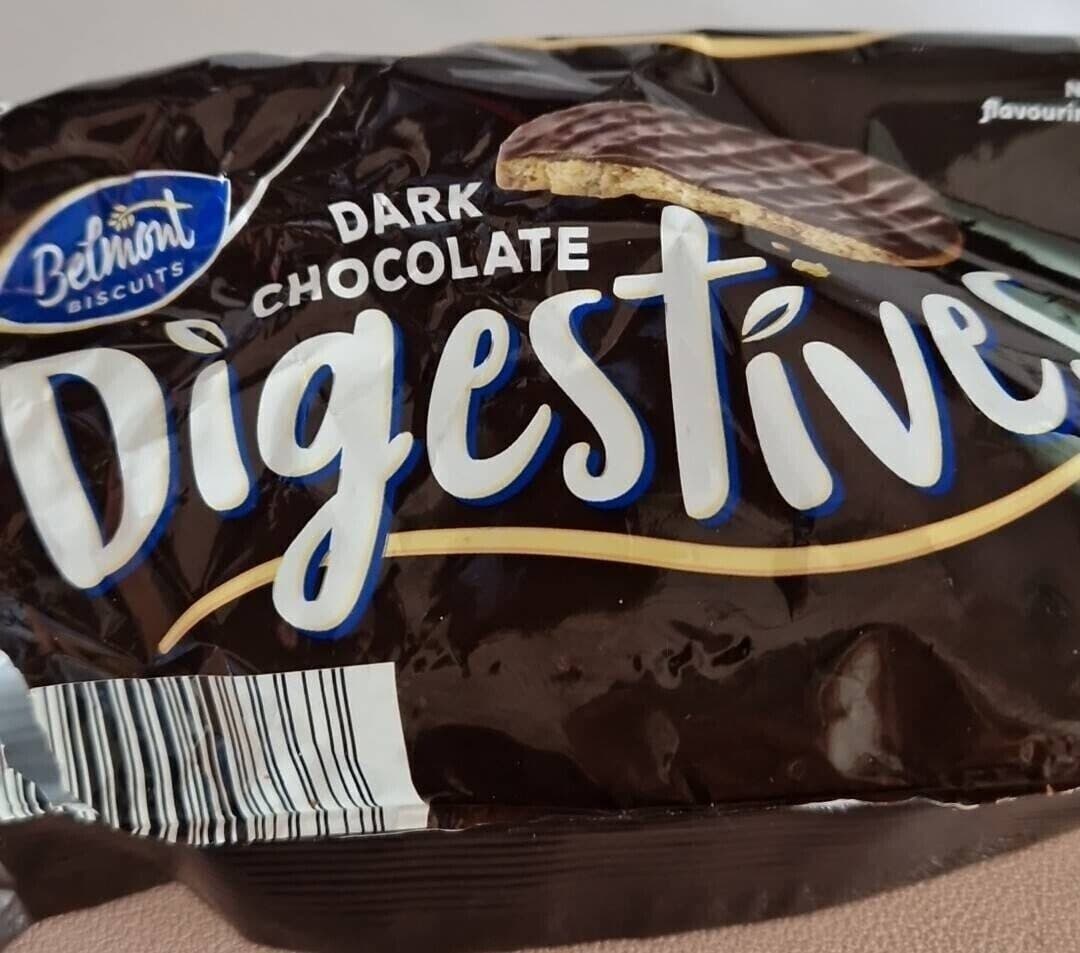 Dark chocolate digestive packshot