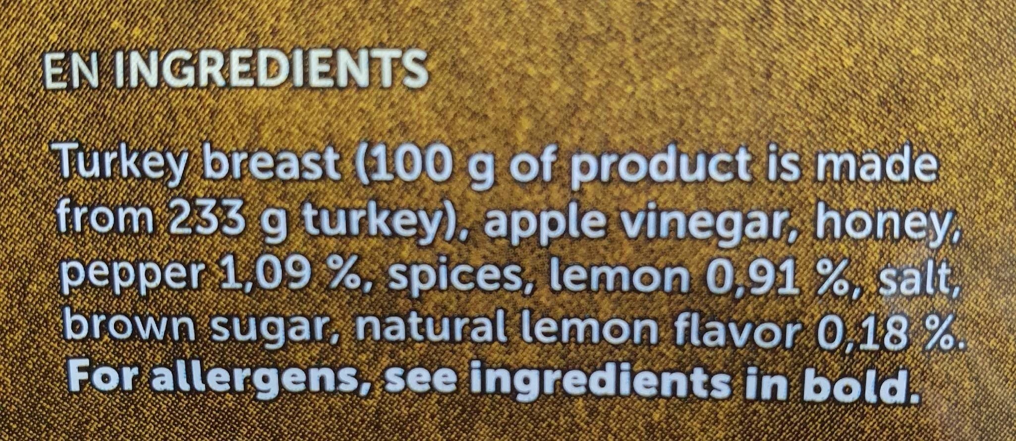 Open Food Facts Turkey Jerky - lemon & pepper packshot