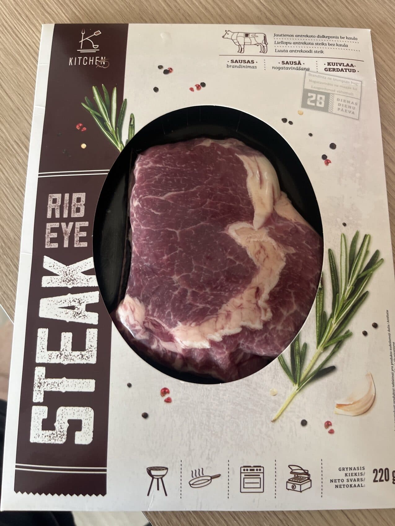 Kitchen Rib Eye Steak packshot
