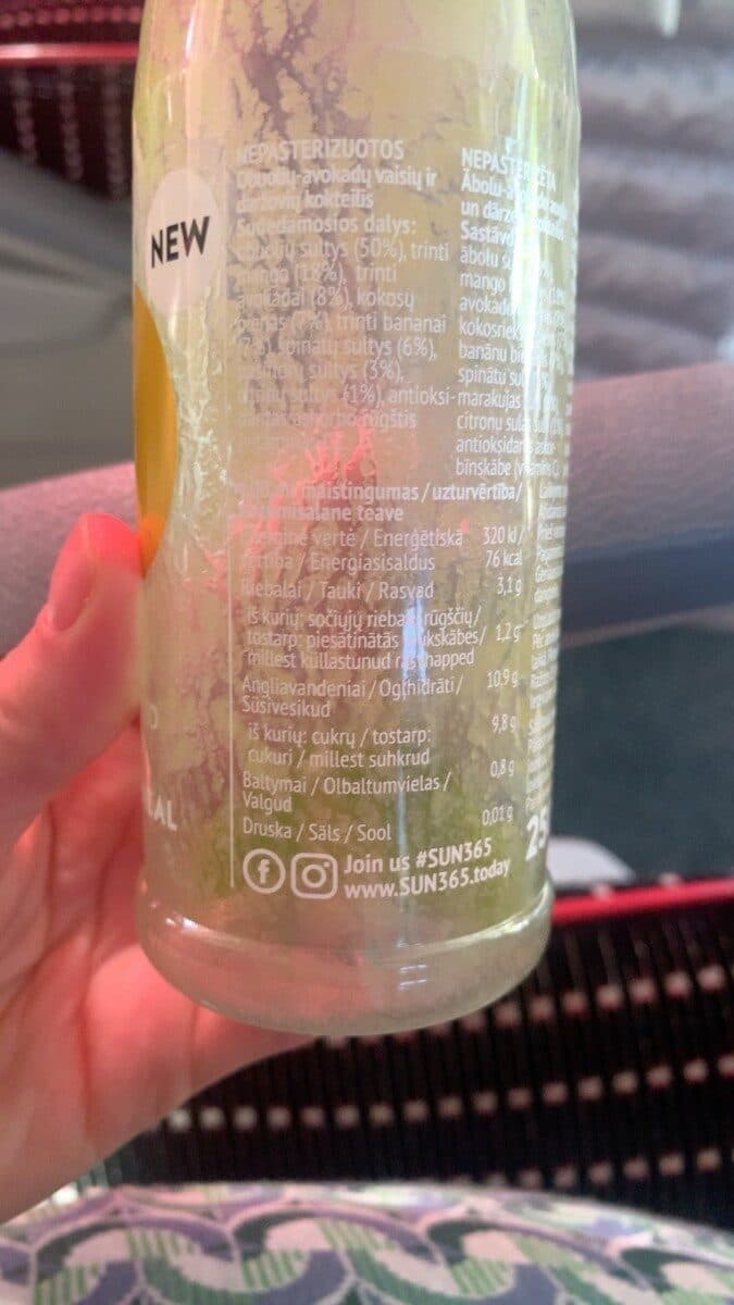 Open Food Facts avocado coconut meal smoothie packshot