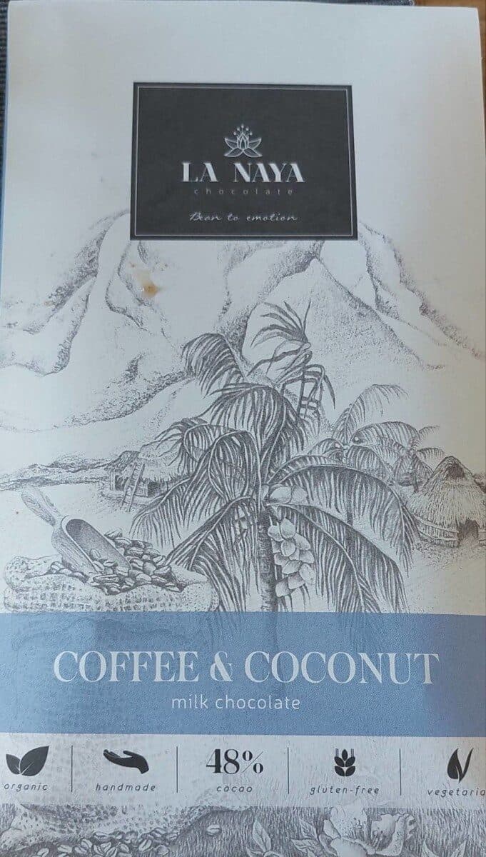 Coffee and coconut packshot
