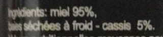 Open Food Facts Dessert au miel avec cassis packshot