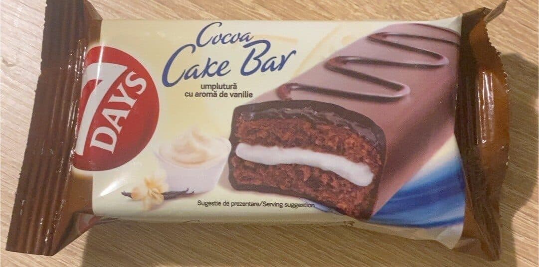 7days Cocoa Cake Bar packshot
