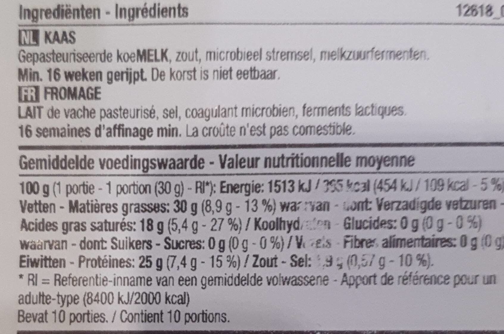 Open Food Facts Gouda demi vieux packshot