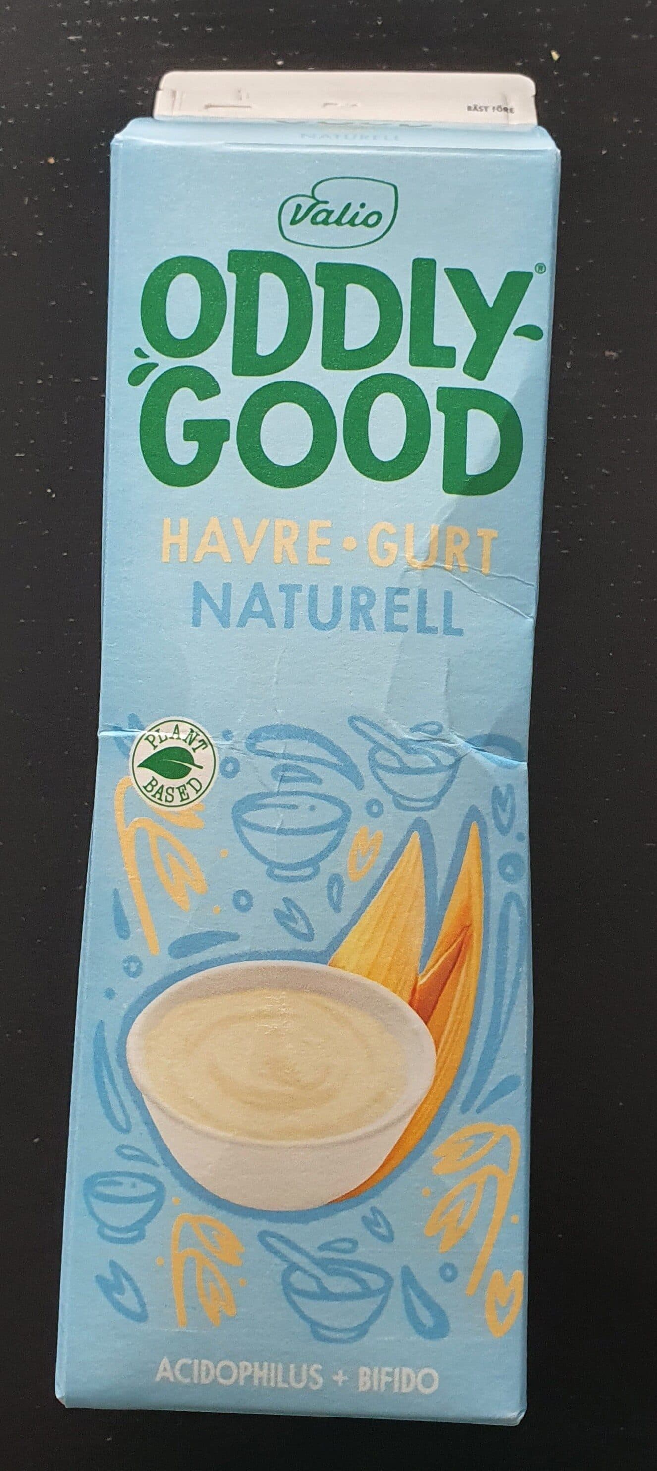 Valio oddlygood havregurt naturell packshot