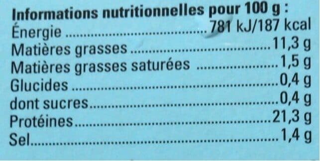 Open Food Facts Saumon flambées au pastis français packshot