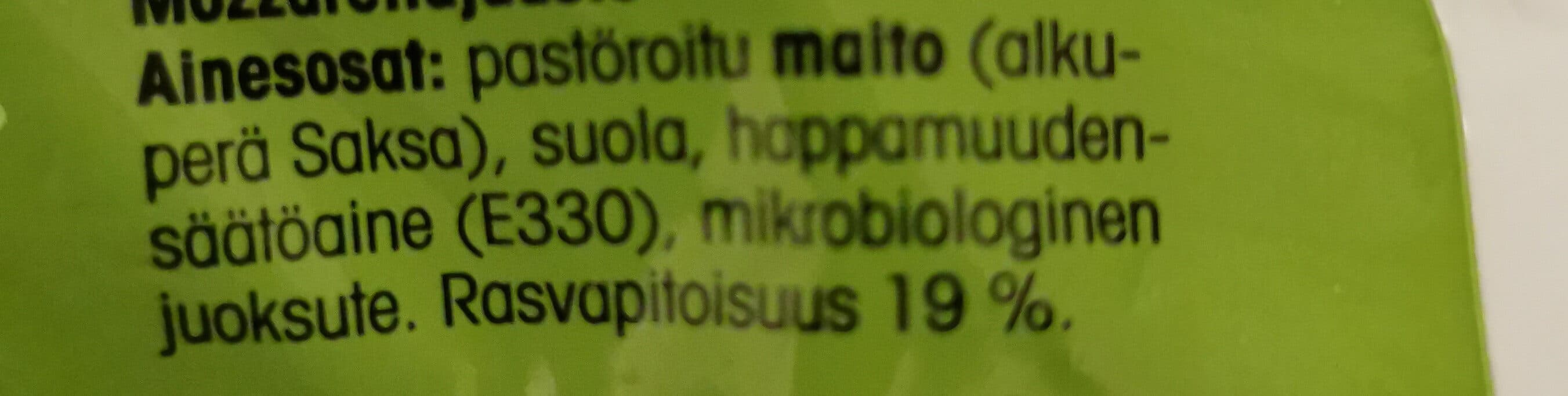 PIRKKA Mozzarella packshot