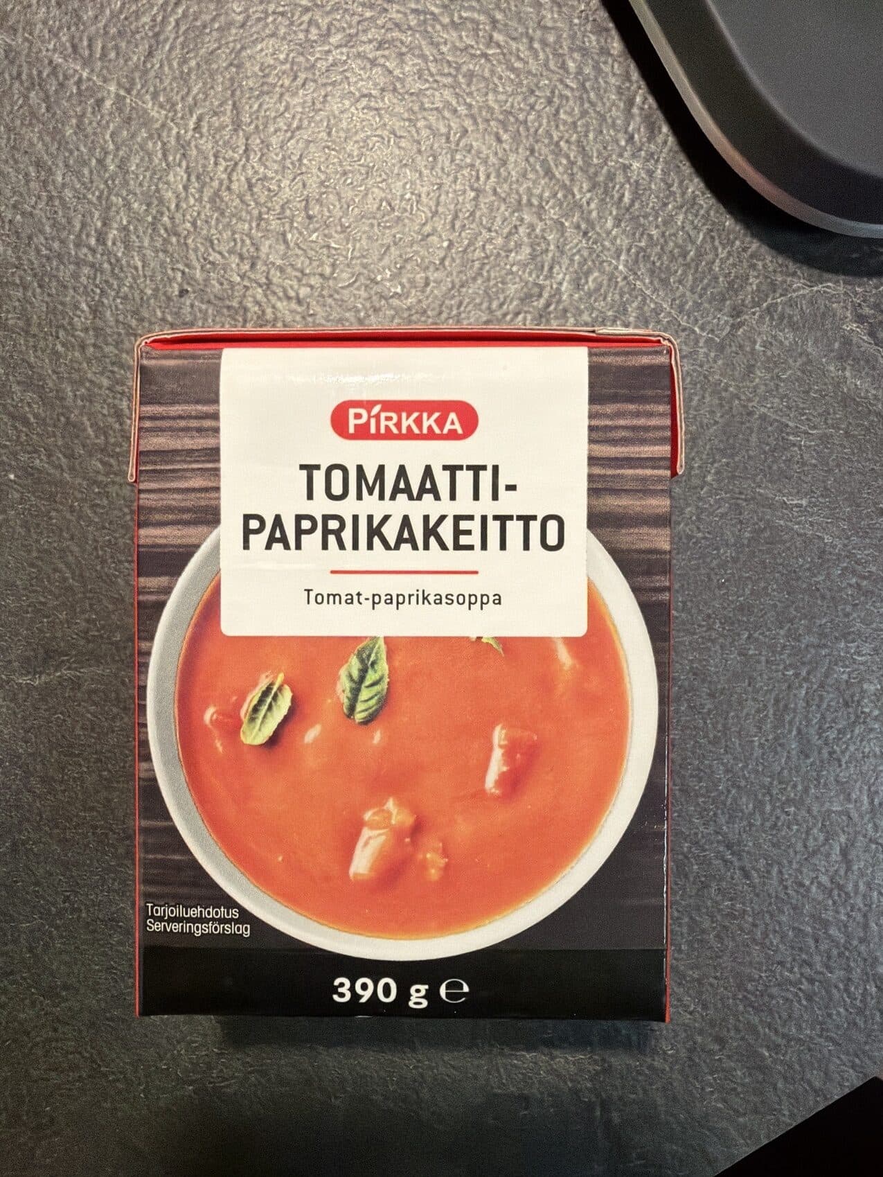 Pirkka Tomaatti Paprikakeitto packshot