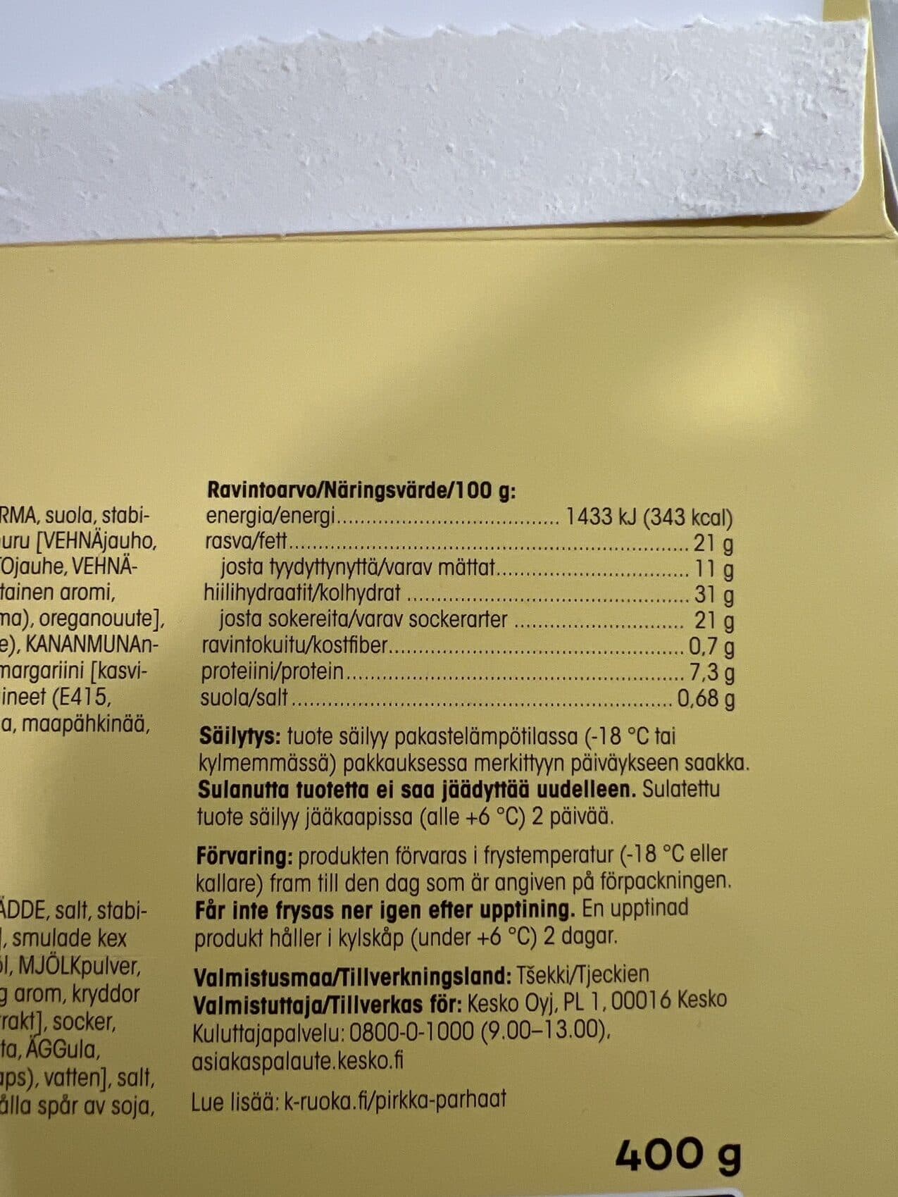 Pirkka Justokakku packshot