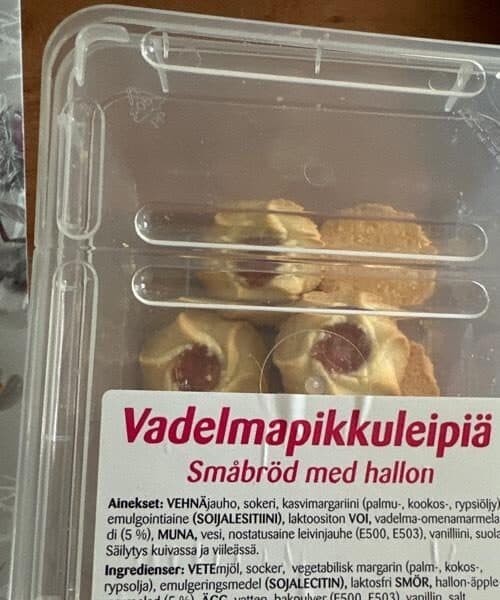 Kankaanpään Leipomo Vadelmapikkuleipä packshot