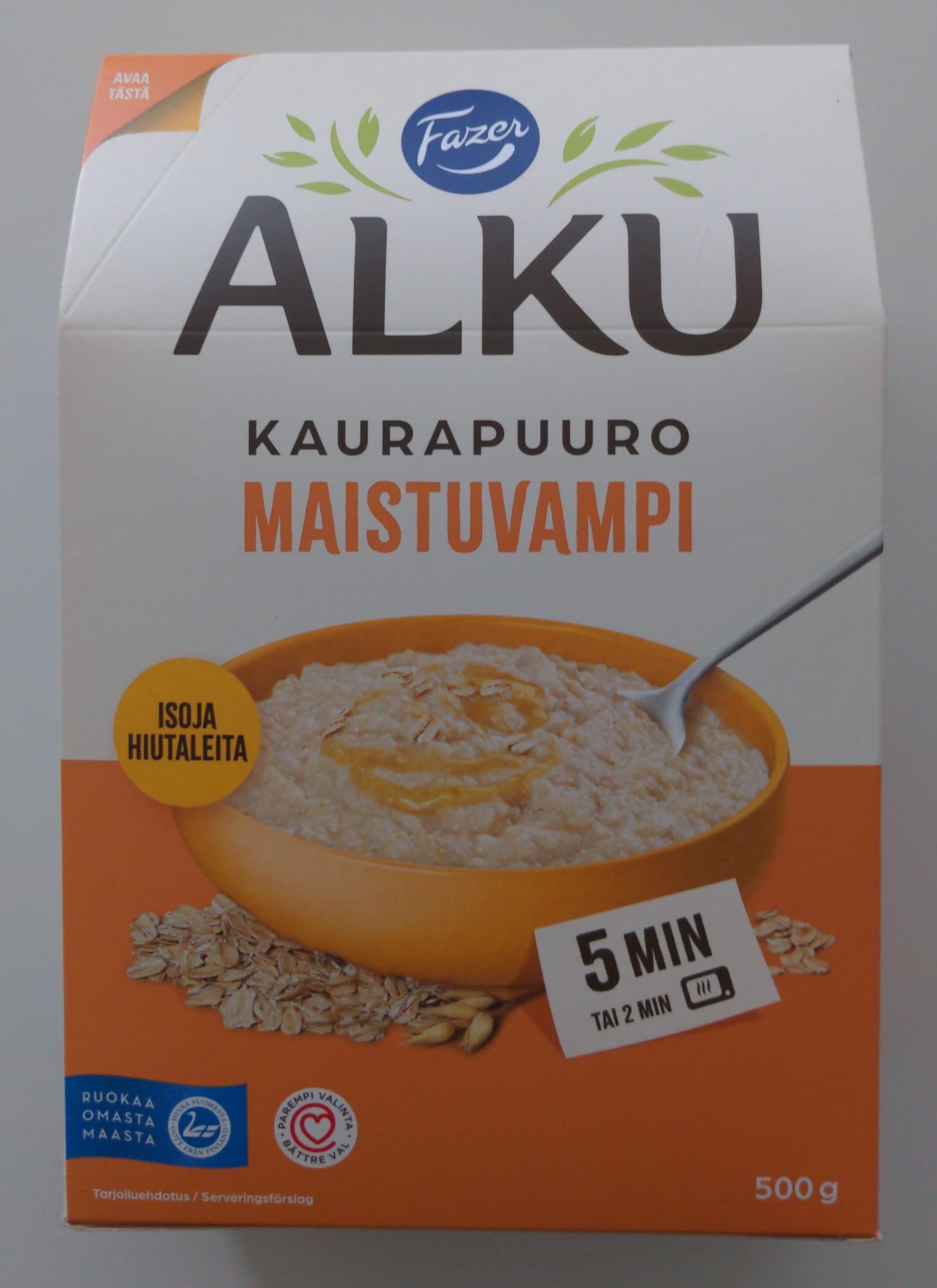 Fazer Maistuvampi kaurapuuro packshot