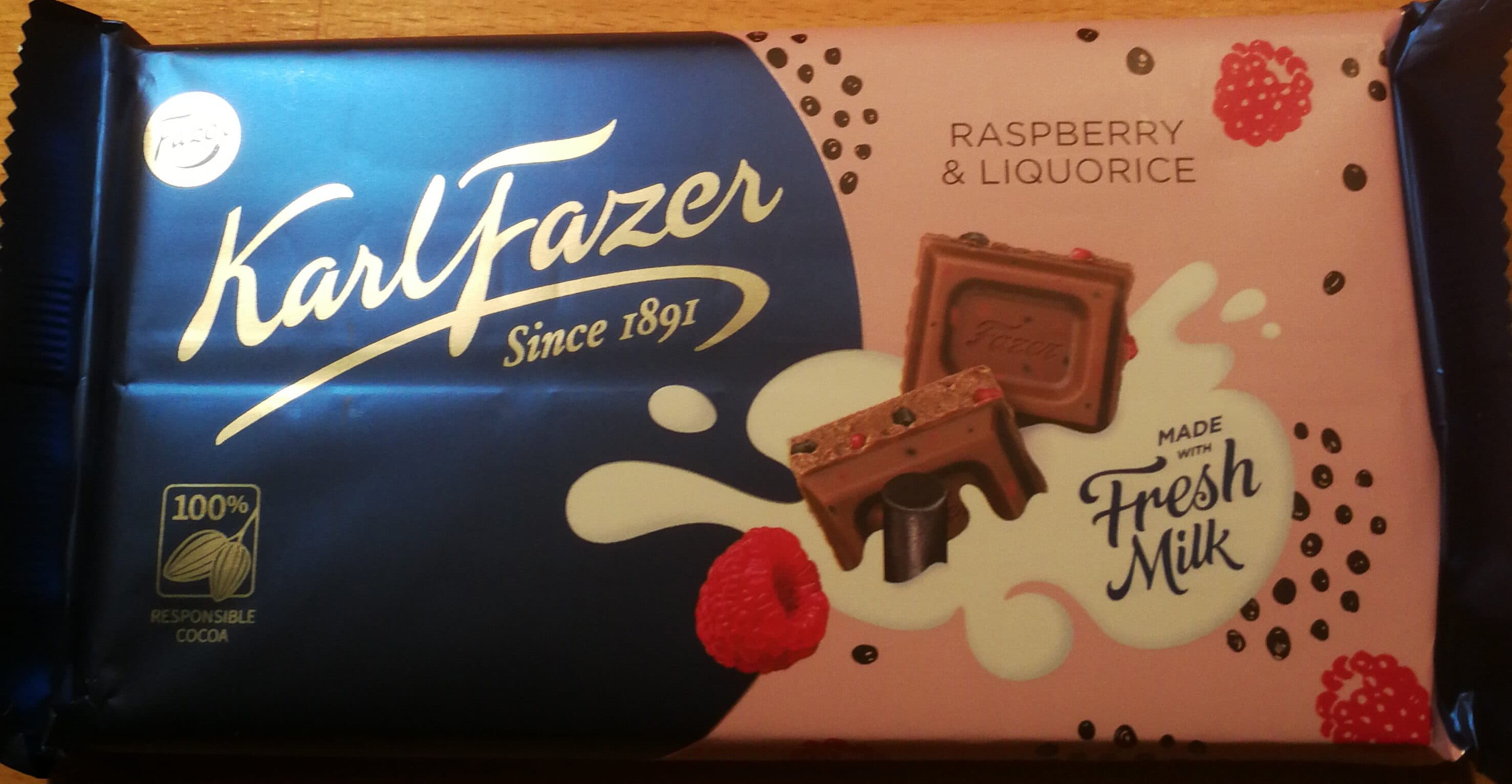 Fazer Raspberry and Liquorice packshot