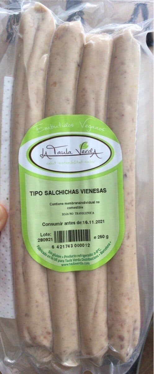 Tipo salchichas vienesas packshot