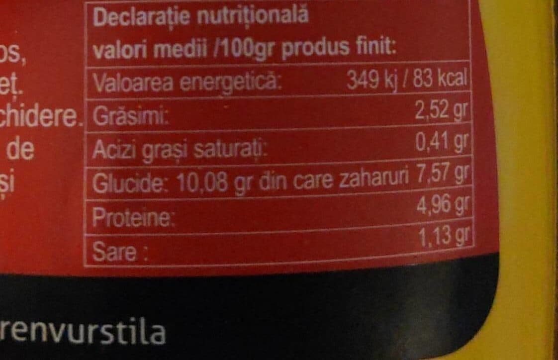 Open Food Facts Muștar packshot
