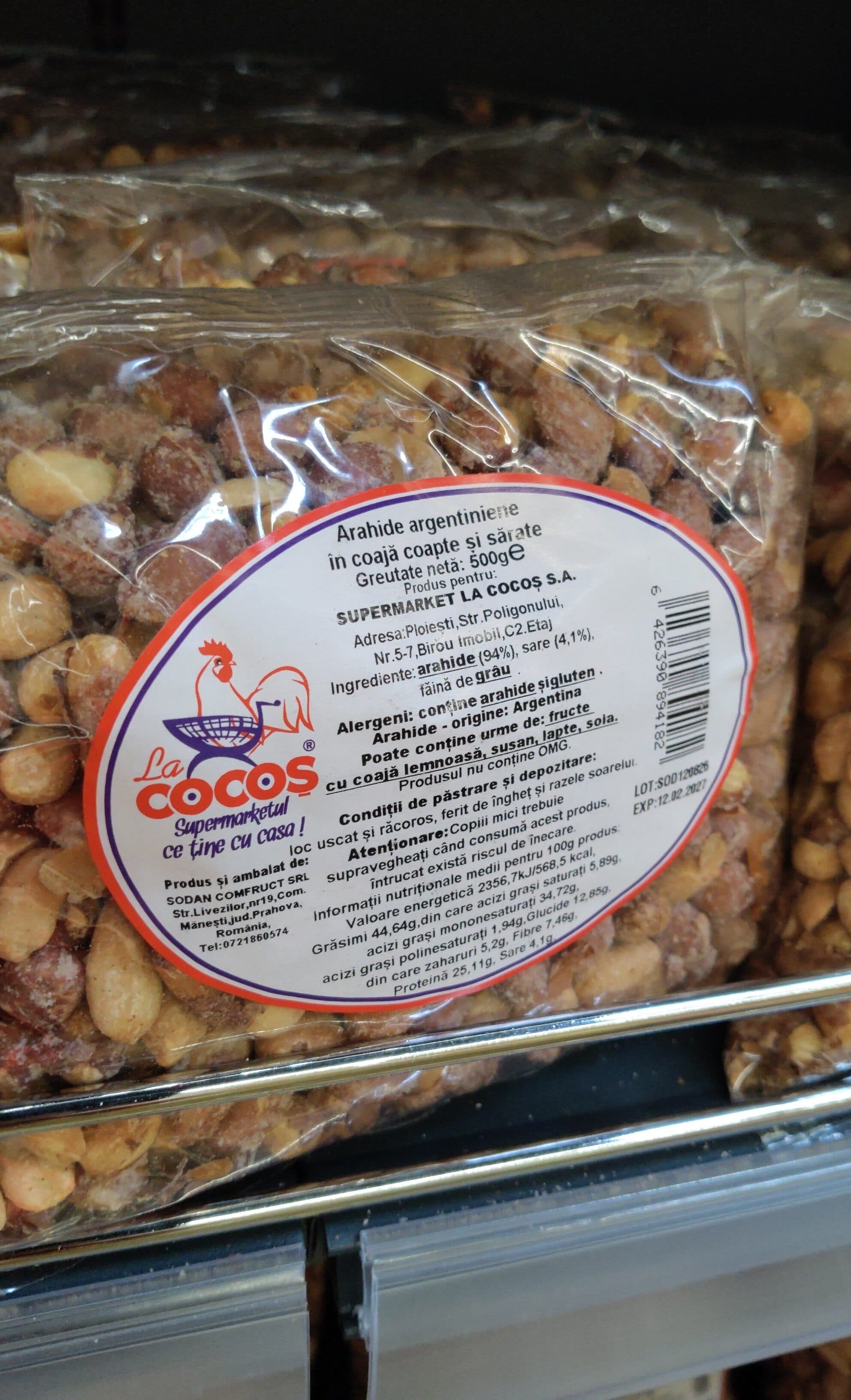 arahide cu coaja cocos 500g packshot