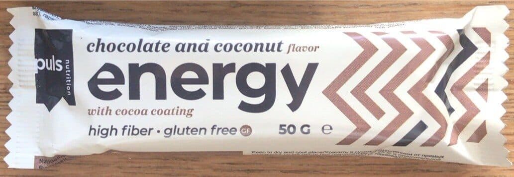 Energy Bar Chocolate & Coconut 50g packshot