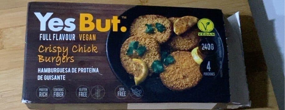 Hamburguesa proteina guisante packshot