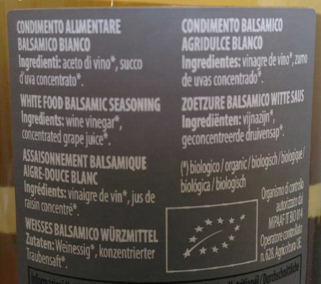 Mengazzoli Condimento Balsamico Bianco packshot