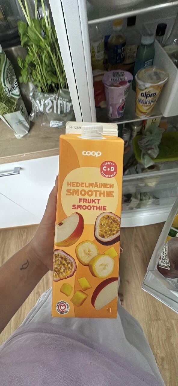 coop hedelmä smoothie Hedelmäinen Smoothie Frukt Smoothie packshot