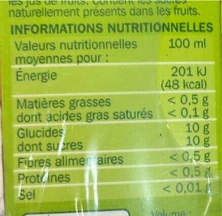 Open Food Facts JUS MULTIFRUITS packshot