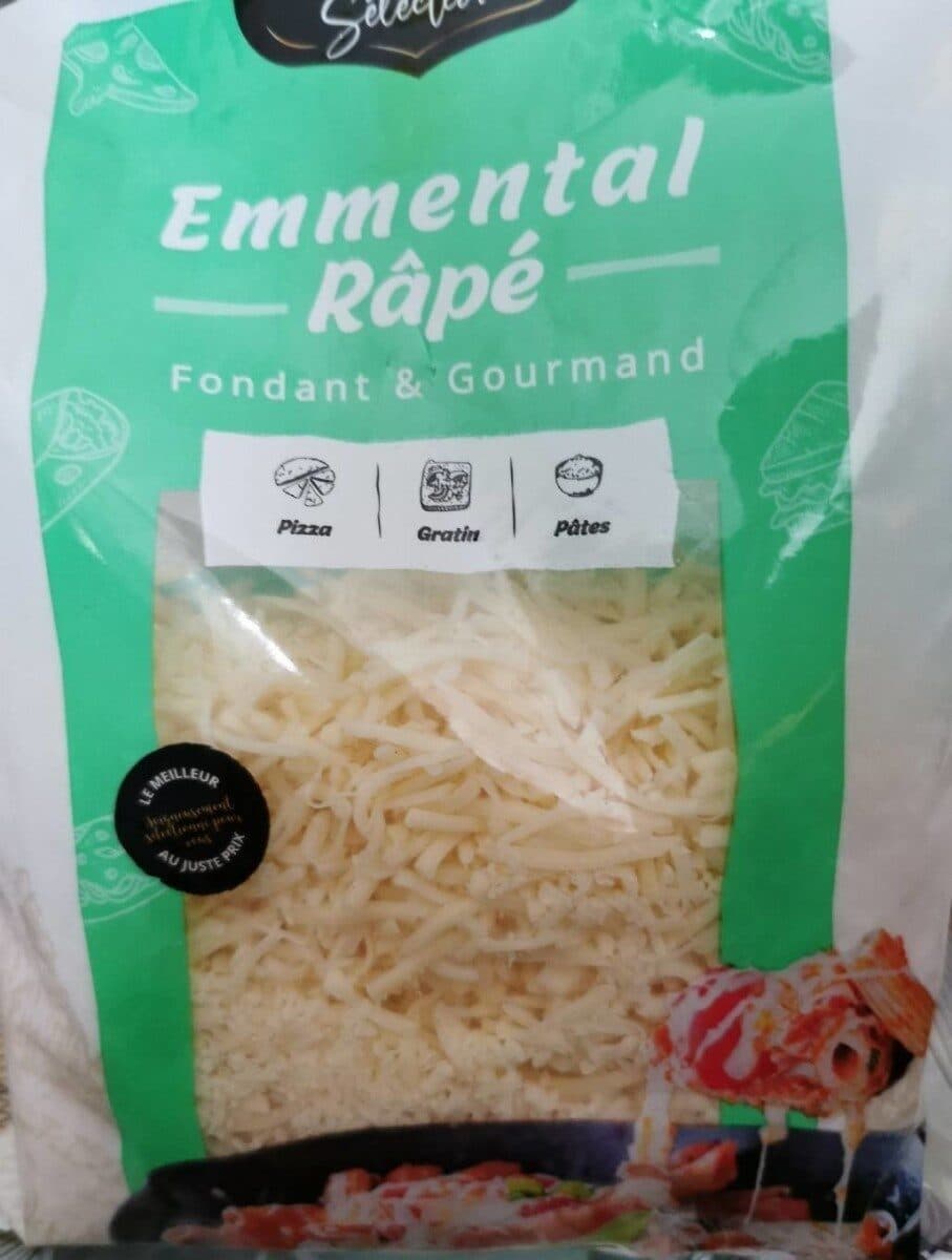 Emmental râpé packshot