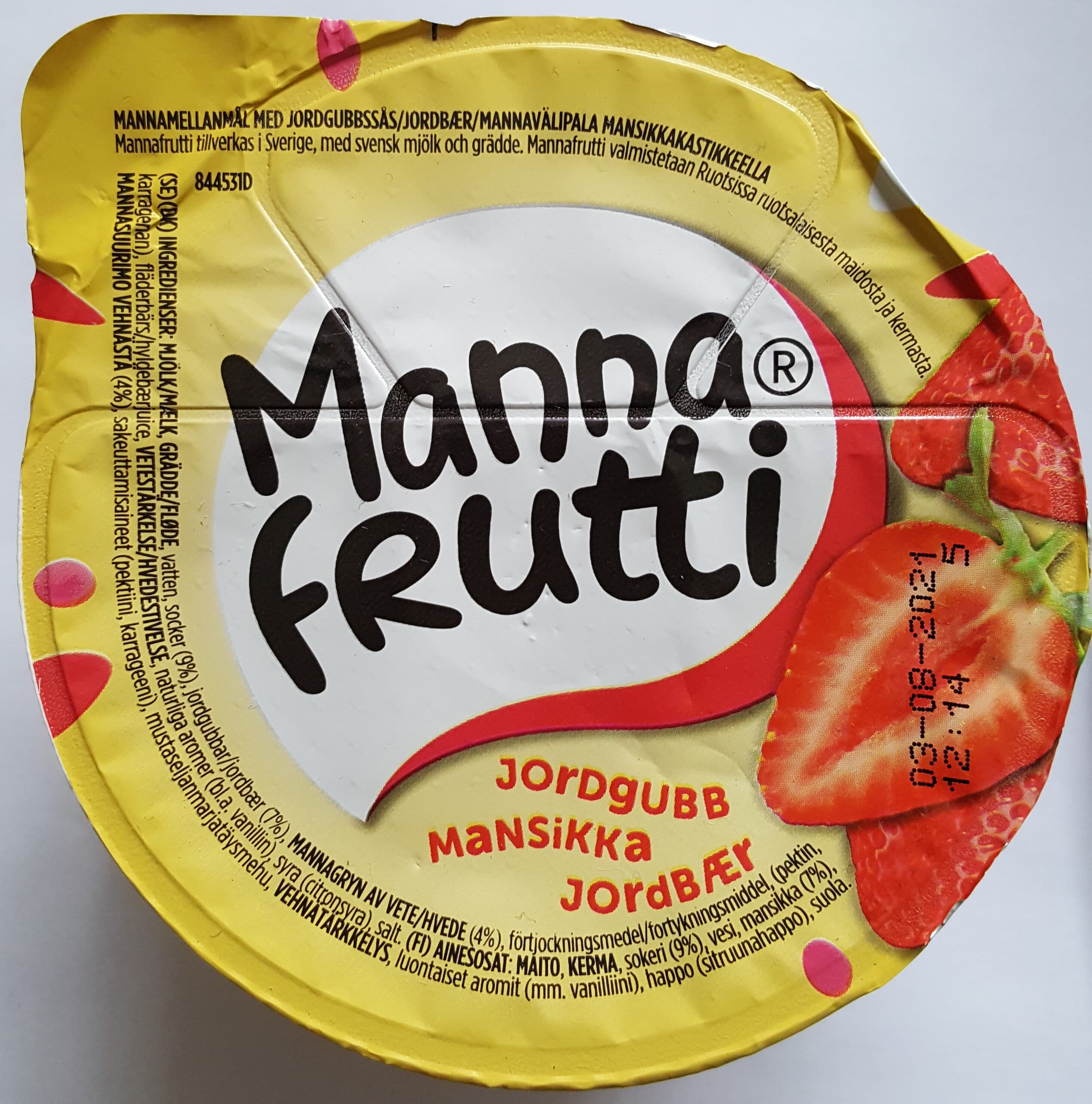 Mannafrutti Mannafrutti mansikka packshot