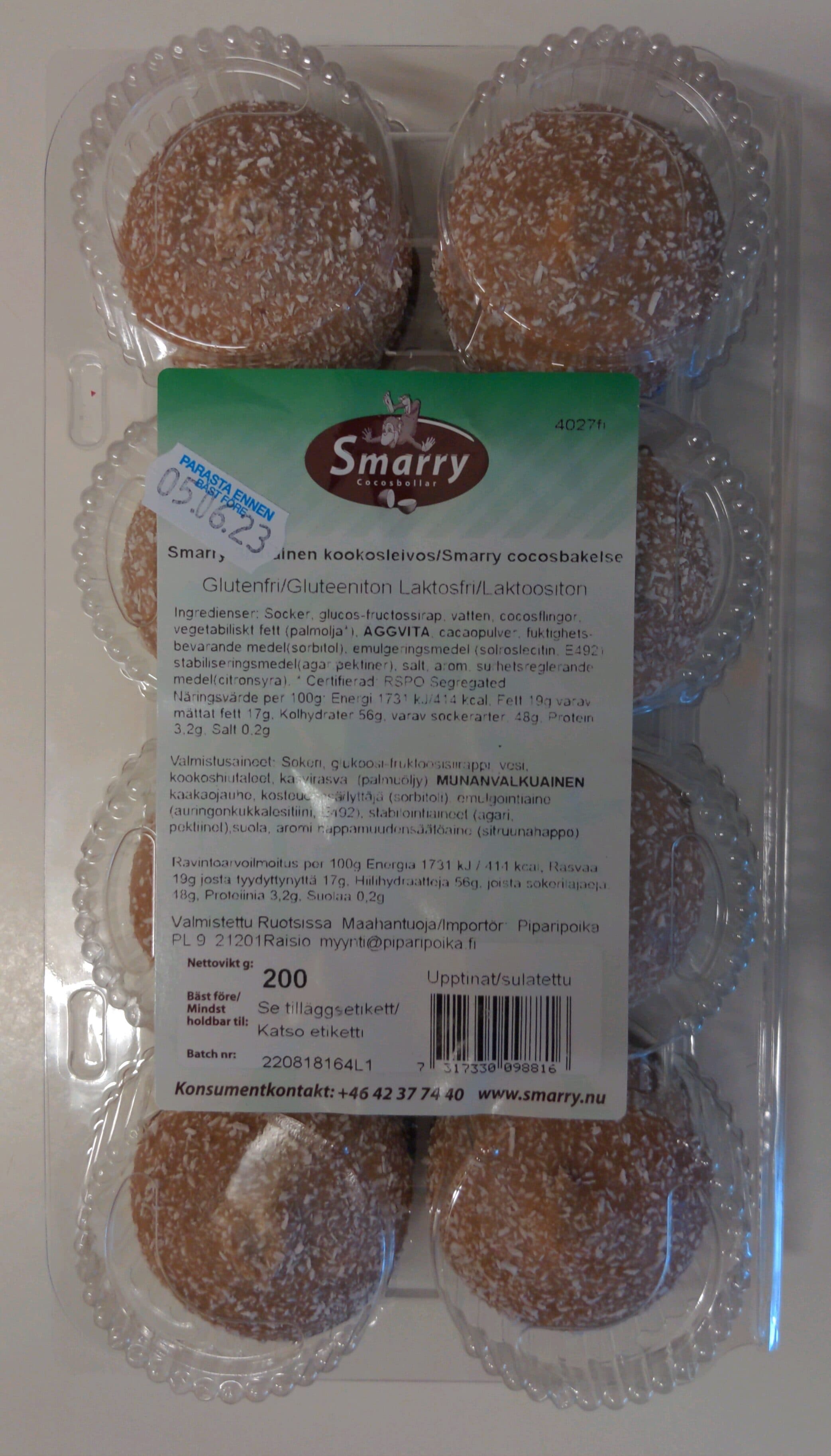Smarry Delikatessbollar Cocos packshot