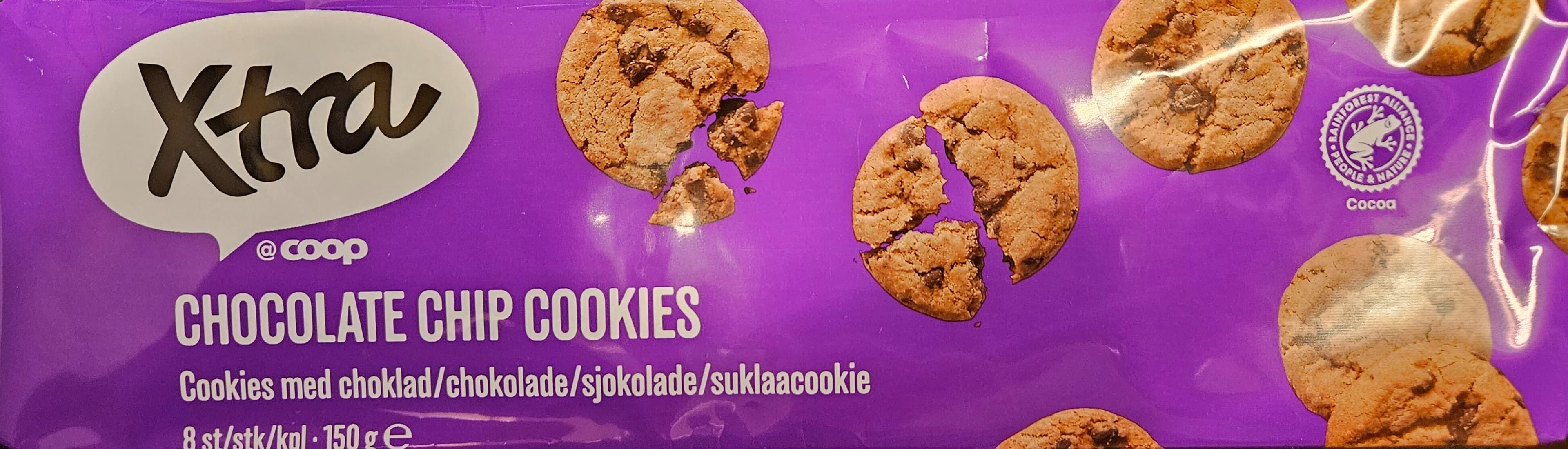 Coop Cookies med sjokolade packshot