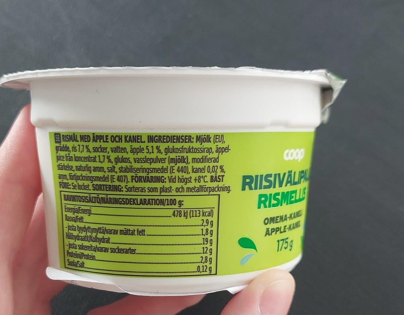 Coop Riisivälipala Rismell Omena-Kaneli packshot